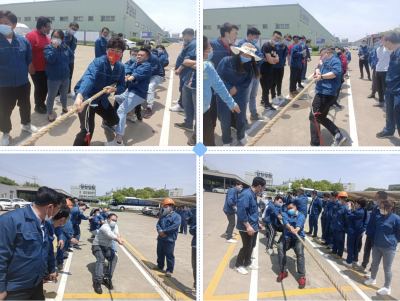 乐天使下属浙江乐天使药业组织开展第十六届青年团队拔河比赛